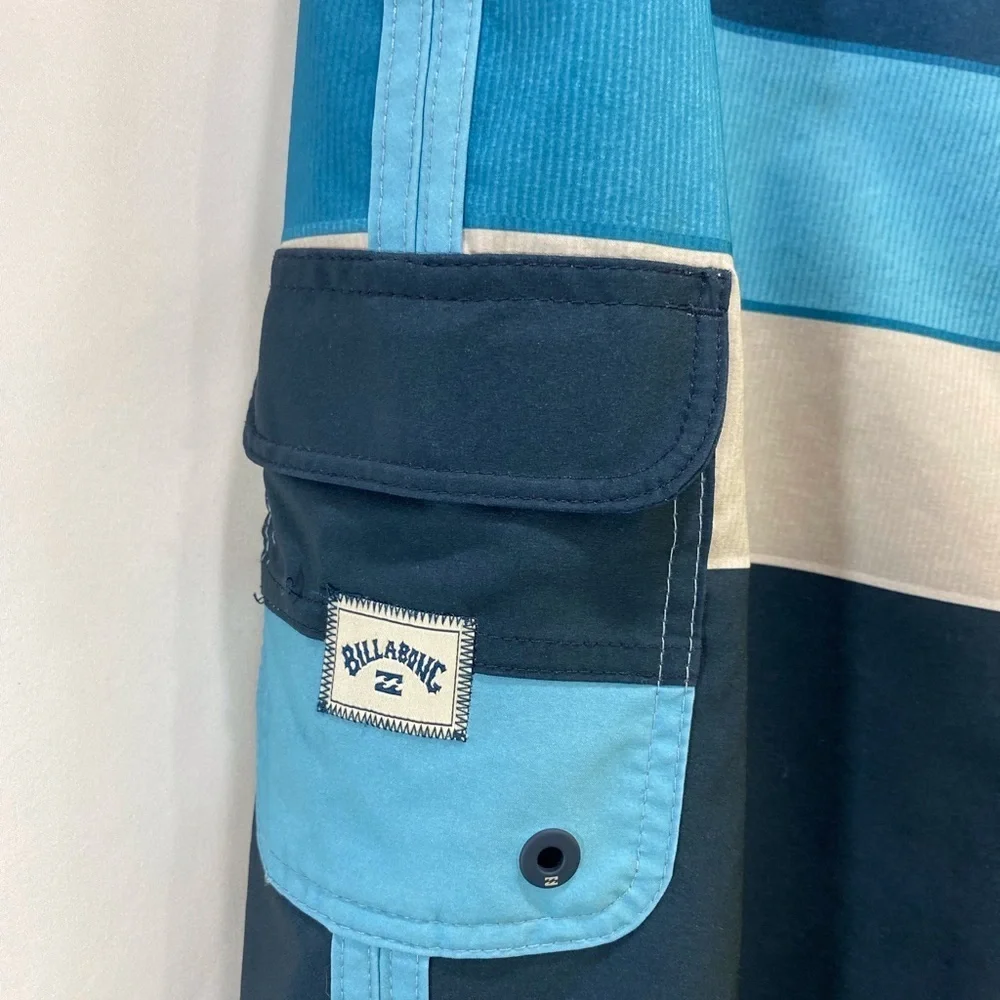 Billabong Recycle 73 Pro Men's Blue Striped Shorts